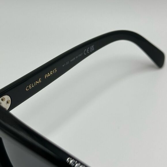 NEW CELINE Sunglasses CL40259I 01A Shiny Black/Smoke Unisex main image 10